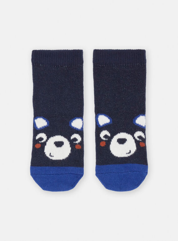 Calze navy con motivo orso neonato SYUJOCHOB5 / 23WI10M5SOQ715