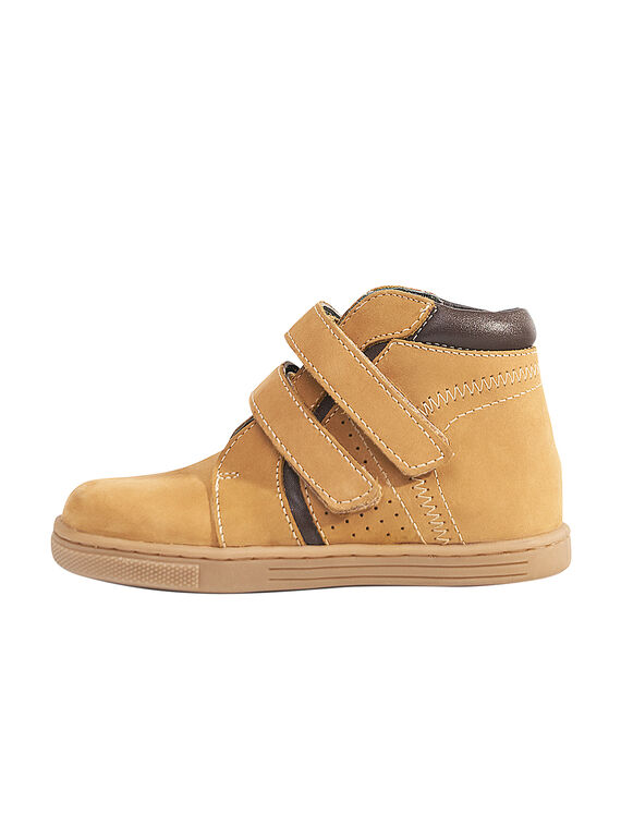 Sneakers pelle scamosciata beige bambino GGBASBOOT / 19WK36I7D3F804
