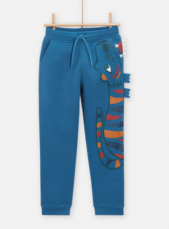 Joggers blu con tigre decorativa per bambino VODAJOG / 24W90221JGBC210