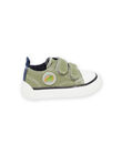 Sneakers in tela kaki con patch dinosauro RUTOILDINO / 23KK3872D16604