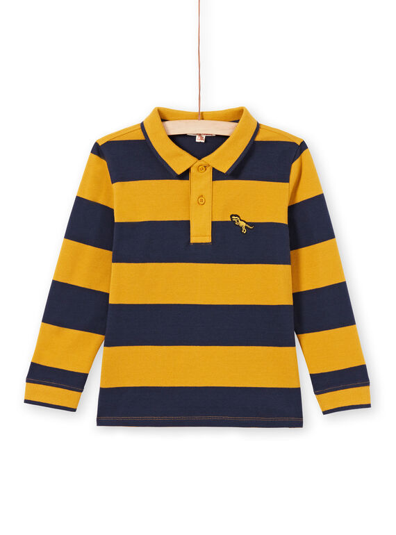 Polo gialla e navy a righe bambino MOJOPOL5 / 21W90213POL113