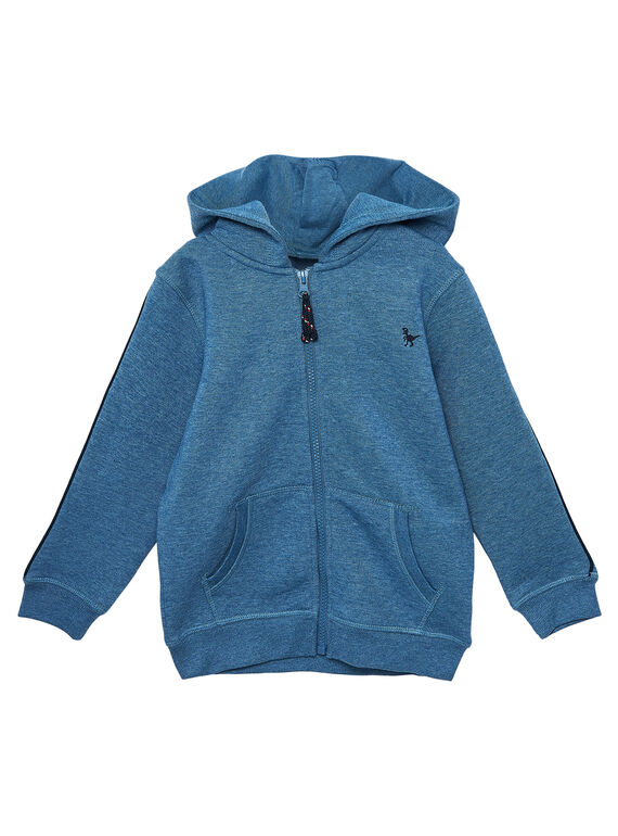Giacca sportiva bambino blu melange JOJOJOH3 / 20S90254D33C206