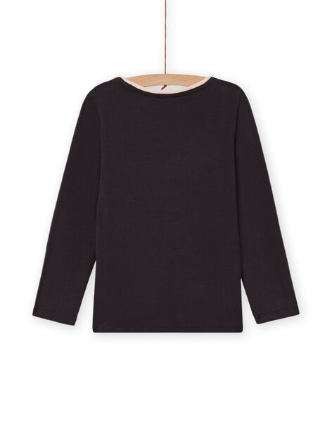 T-shirt grigia stampa lama fantasia bambina MAHITEE2 / 21W901U1TMLJ905
