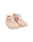 Scarpe baby in pelle liscia rosa PISALROSE / 22XK37B2D13030