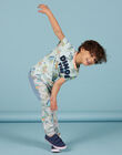 T-shirt verde pastello stampa dinosauri bambino NOMOTI1 / 22S902N1TMCG632