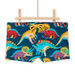 Costume parigamba multicolore con stampa dinosauri