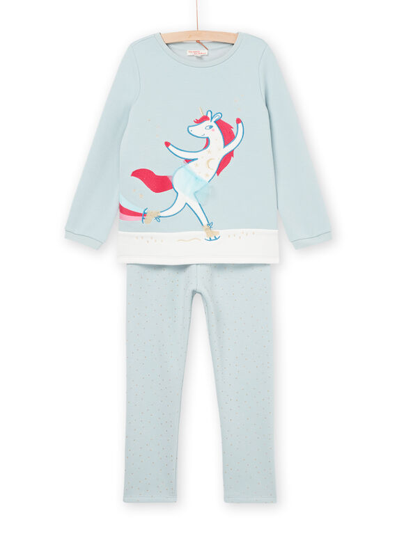 Pigiama t-shirt e pantaloni con motivo unicorno PEFAPYJSNO / 22WH1133PYJ201