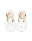 Scarpe baby perforate bianche neonato NUSALBASIB / 22KK3852D13000