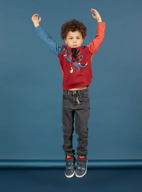 Jeans slim antracite bambino MOPAJEAN / 21W902H1JEAK004