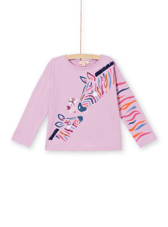 T-shirt glicine con stampa zebre in cotone LABLETEE1 / 21S901J2TML320