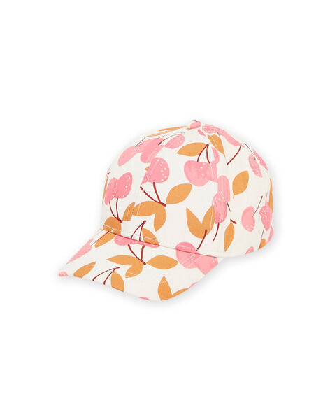 Cappellino ecrù con stampa ciliegie RYACAP1 / 23SI01B1CHA003