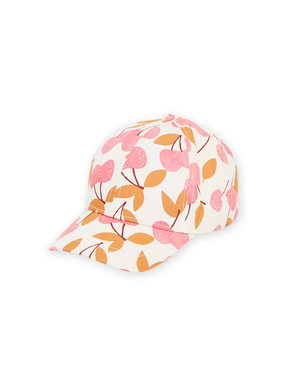 Cappellino ecrù con stampa ciliegie RYACAP1 / 23SI01B1CHA003