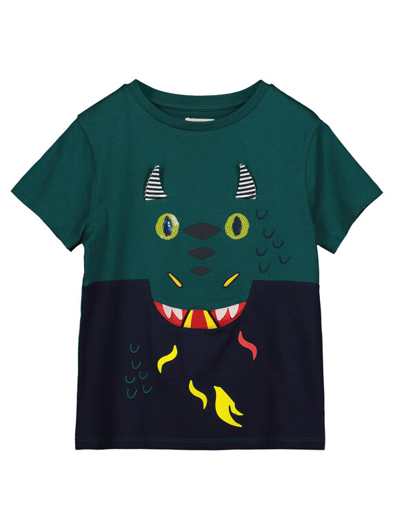 T-Shirt Maniche Corte Bicolore Tasca fantasia GOVETI2 / 19W90221TMCG614