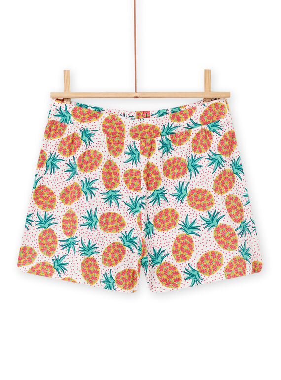 Shorts con stampa ananas e pois bambina NAWASHORT3 / 22S901V1SHO001
