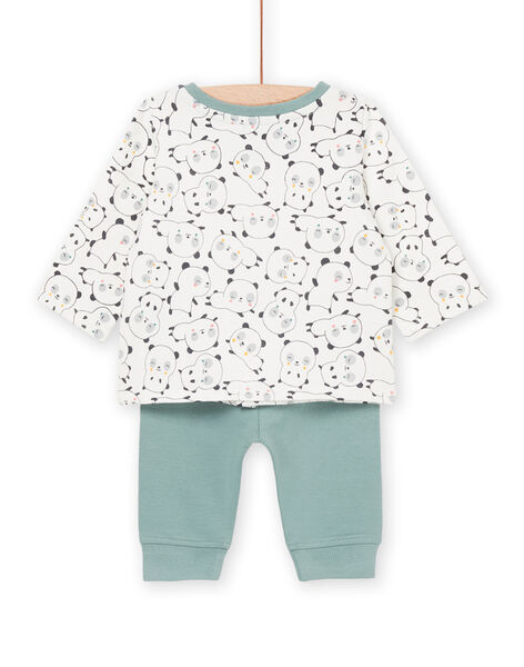 Felpa con stampa panda e pantaloni POU1ENS4 / 22WF0482ENS001