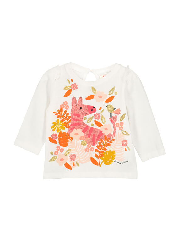 T-shirt maniche lunghe neonata FIBATEE / 19SG0961TML001