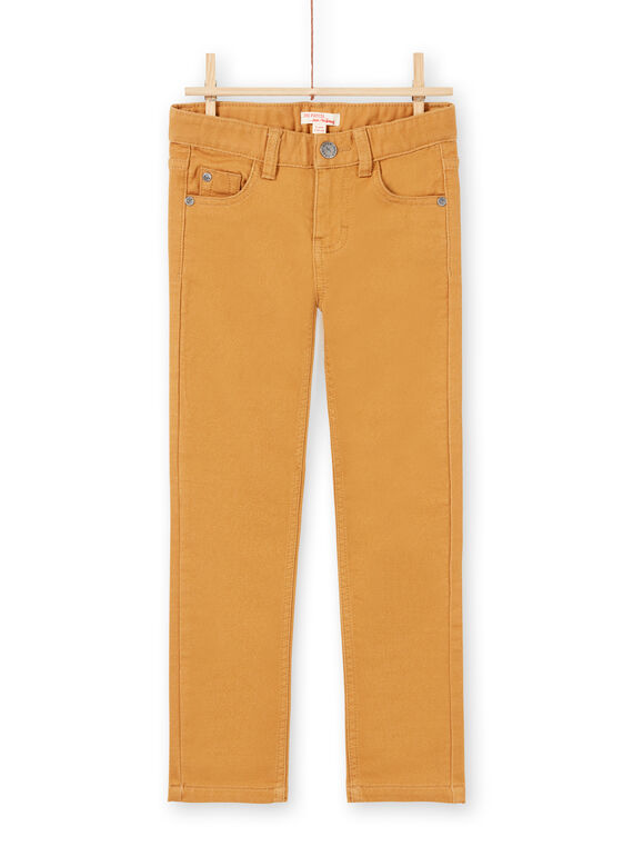 Jeans tinta unita gialli bambino MOJOPAKNI4 / 21W90222PANI814