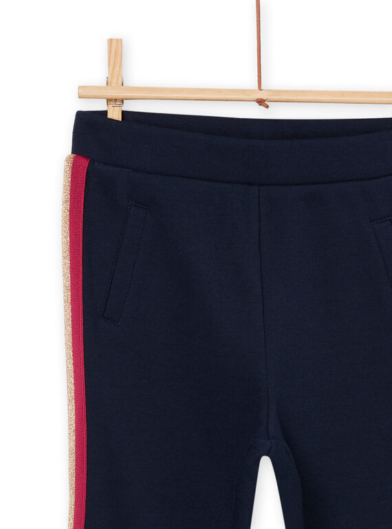 Pantaloni felpati con fasce glitterate PAMUPANT1 / 22W901R1PANC243
