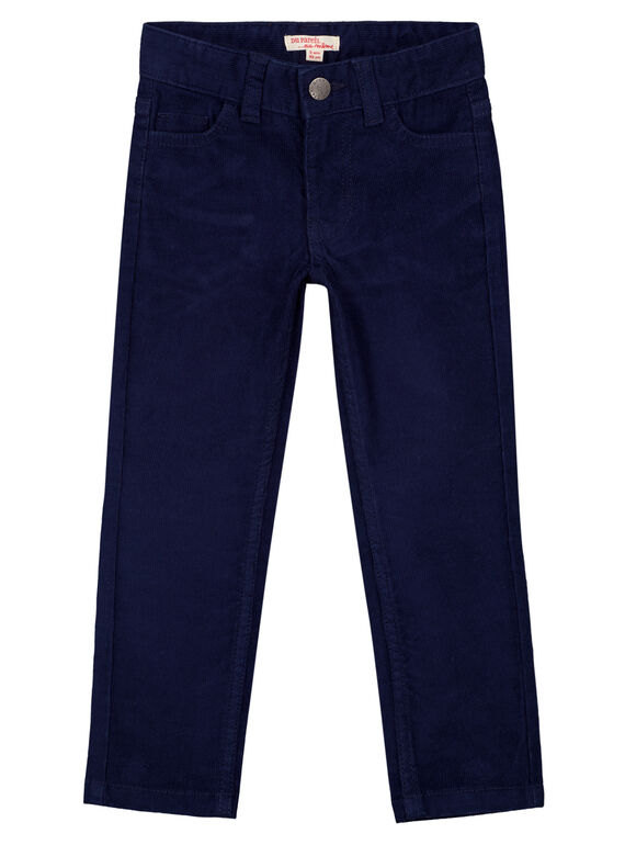 Pantaloni in velluto Navy Regular GOJOPAVEL1 / 19W90232D2B070