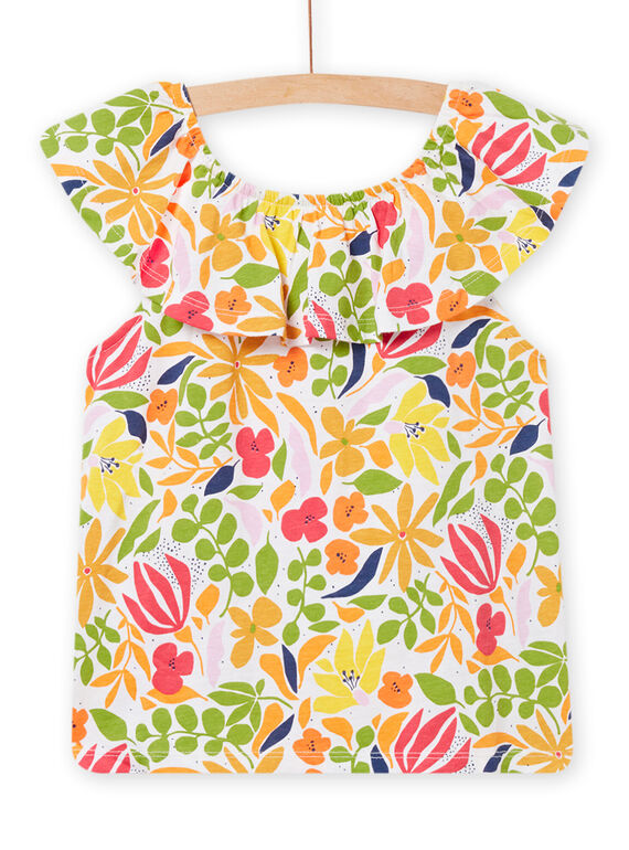 T-shirt a maniche corte multicolore bambina 22S901T4TMC000