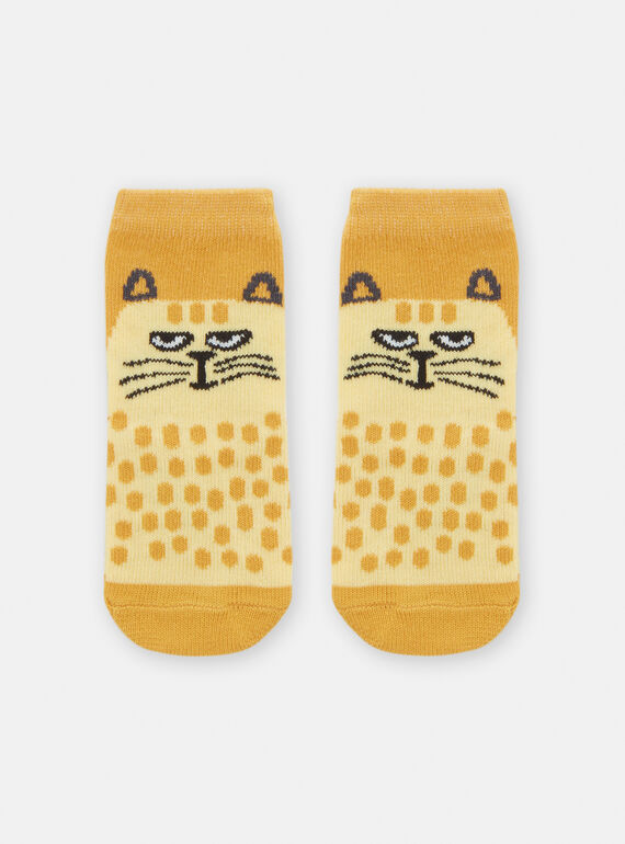 Calze gialle con motivo gatto neonato TYULICHO / 24SI10C2SOQ010