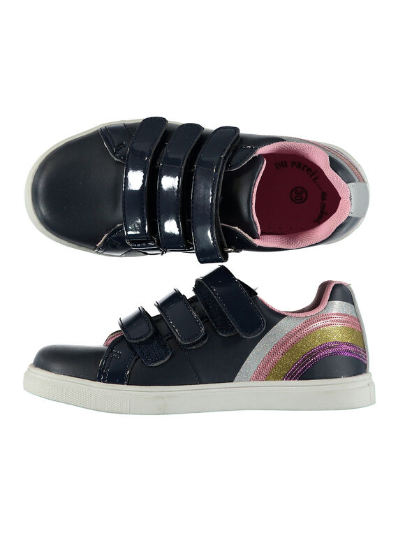 Sneakers da città con paillettes bambina FFBASMAR / 19SK3532D3F070