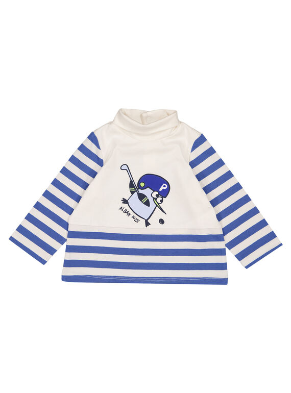 Dolcevita a righe in jersey neonato GUBLASOUP / 19WG10S1SPL001
