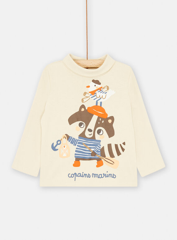 Dolcevita beige con motivo animali SULOSOUP / 23WG10R1SPL009