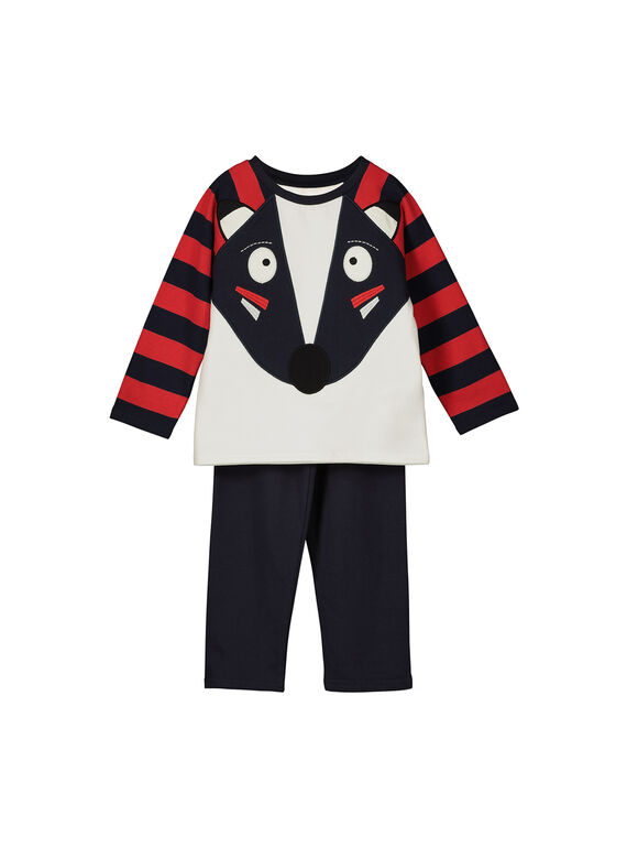 Pigiama felpato bambino FEGOPYJBLAI / 19SH1249PYJ001
