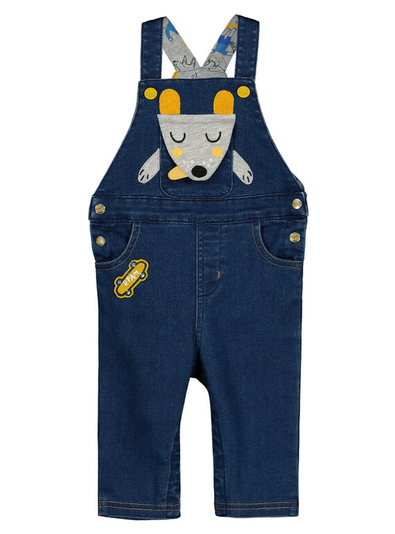 Salopette lunga in knit denim GUBLESAL / 19WG1091SALP274