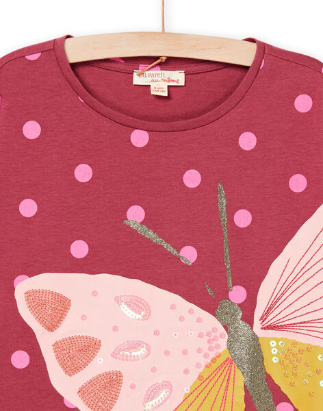 T-Shirt con stampa a pois e motivo farfalla RAMAGTEE1 / 23S901T1TML718