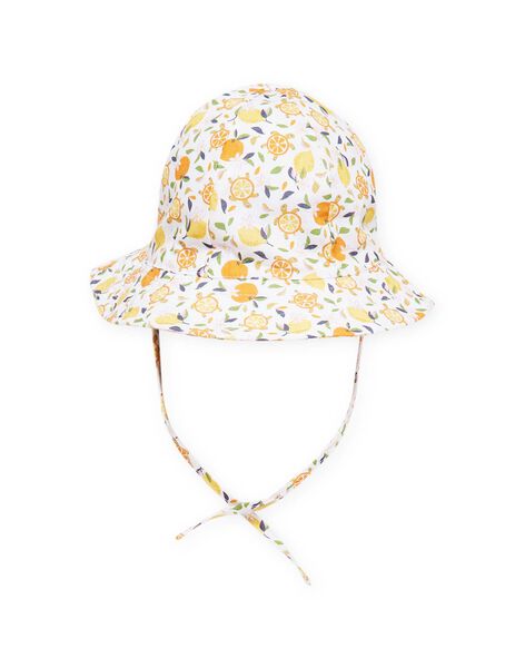 Cappello bianco e giallo neonata NYIHOCHA / 22SI09C3CHA000