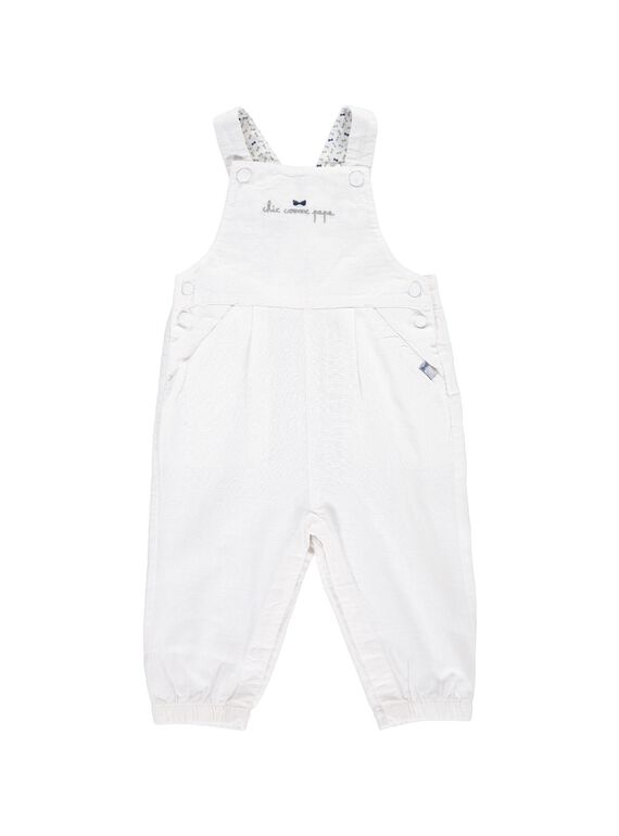 Baby boys' linen dungarees CUCESAL / 18SG10M1SAL000