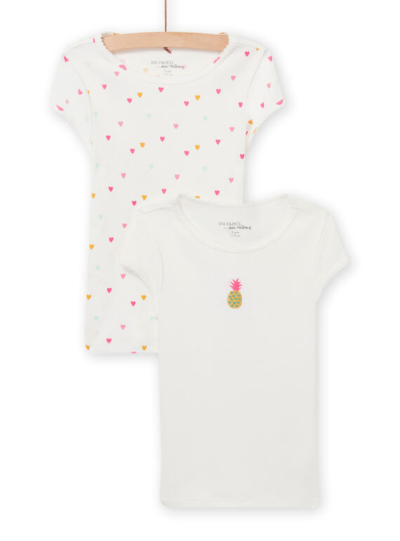 Set 2 T-shirt motivi fantasia bambina NEFATELOV / 22SH11I3HLI001