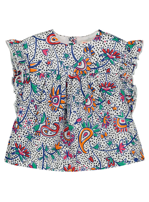 Blusa con stampa neonata FITOCHEM / 19SG09L1CHE000