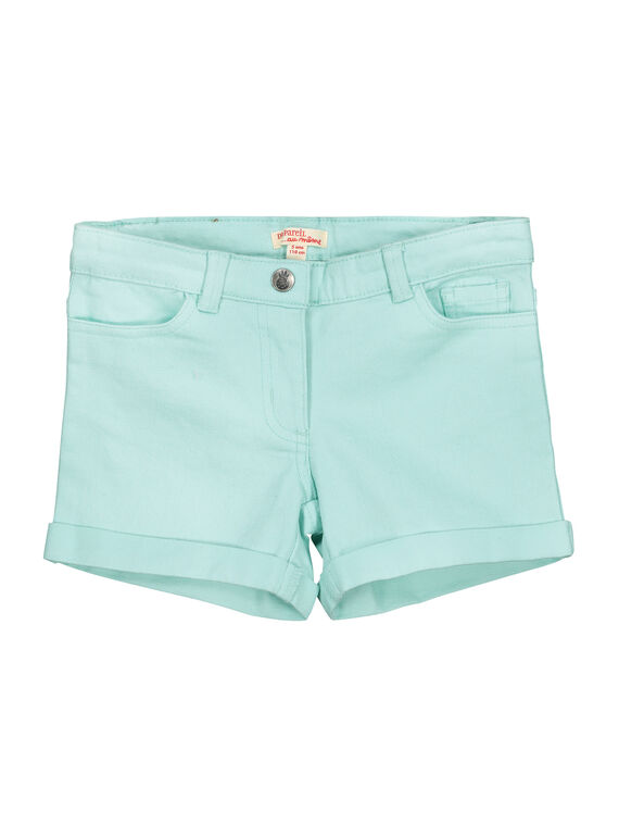Shorts turchese bambina FAJOSHORT4 / 19S901G3D30219