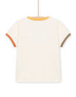 T-shirt beige con motivo pesci bambino NOVITI / 22S902M1TMC007