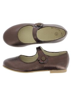 Girls' iridescent leather Mary-Janes DFBABSOFI2 / 18WK35T3D13802
