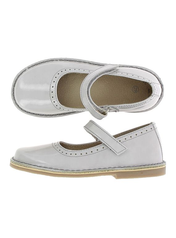Girls' leather Mary-Janes CFBABPERF2 / 18SK35W8D3I940