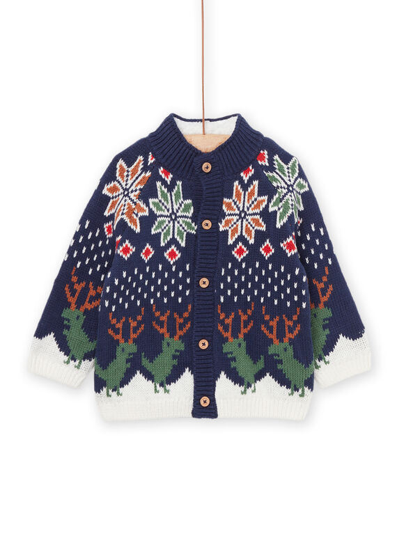 Cardigan in maglia con motivi jacquard PUNOGIL / 22WG10V1GIL070