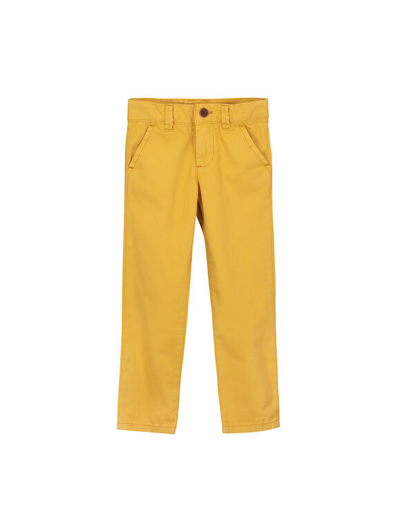 Pantaloni chino gialli bambino FOJOCHINO3 / 19S90233D2BB107