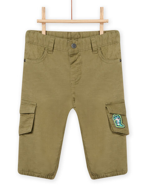 Pantaloni multitasche kaki neonato NUGAPAN1 / 22SG10O1PAN628
