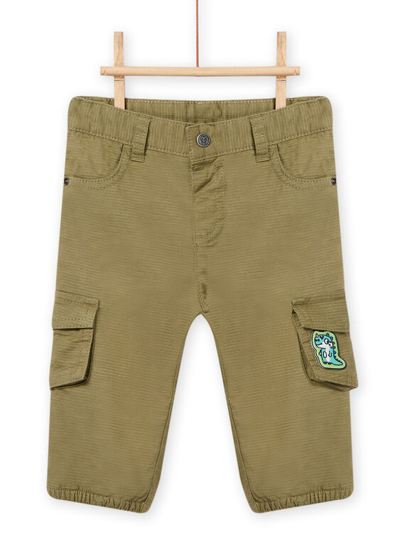 Pantaloni multitasche kaki neonato NUGAPAN1 / 22SG10O1PAN628