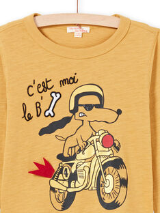 T-shirt senape bambino MOMIXTEE3 / 21W902J5TMLB101