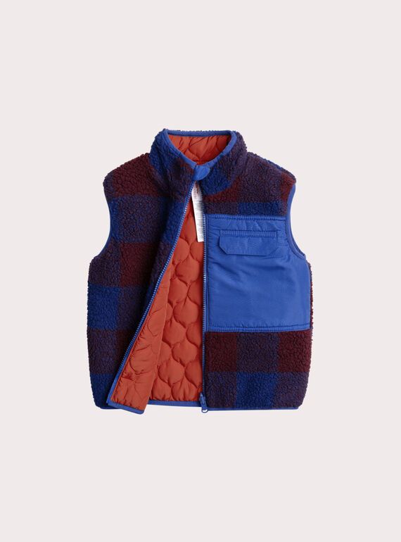 Smanicato con zip double face per bambino XOBLUGIL2 / 25W902N1GIL501