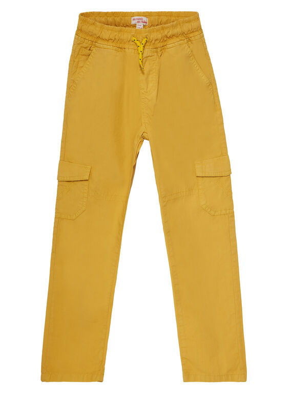 Pantaloni elasticizzati con elastico in vita e tasche sui lati gialli JOJOPAMAT3 / 20S90251D2BB116